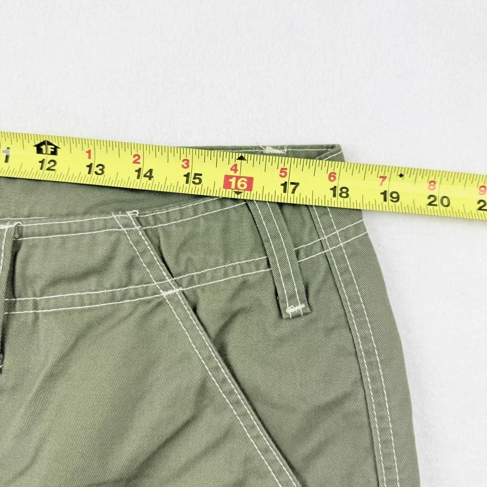 True Religion Men's Kalamata Green Cargo Pants Sz 34x32 Contrast Stitch NWT $159